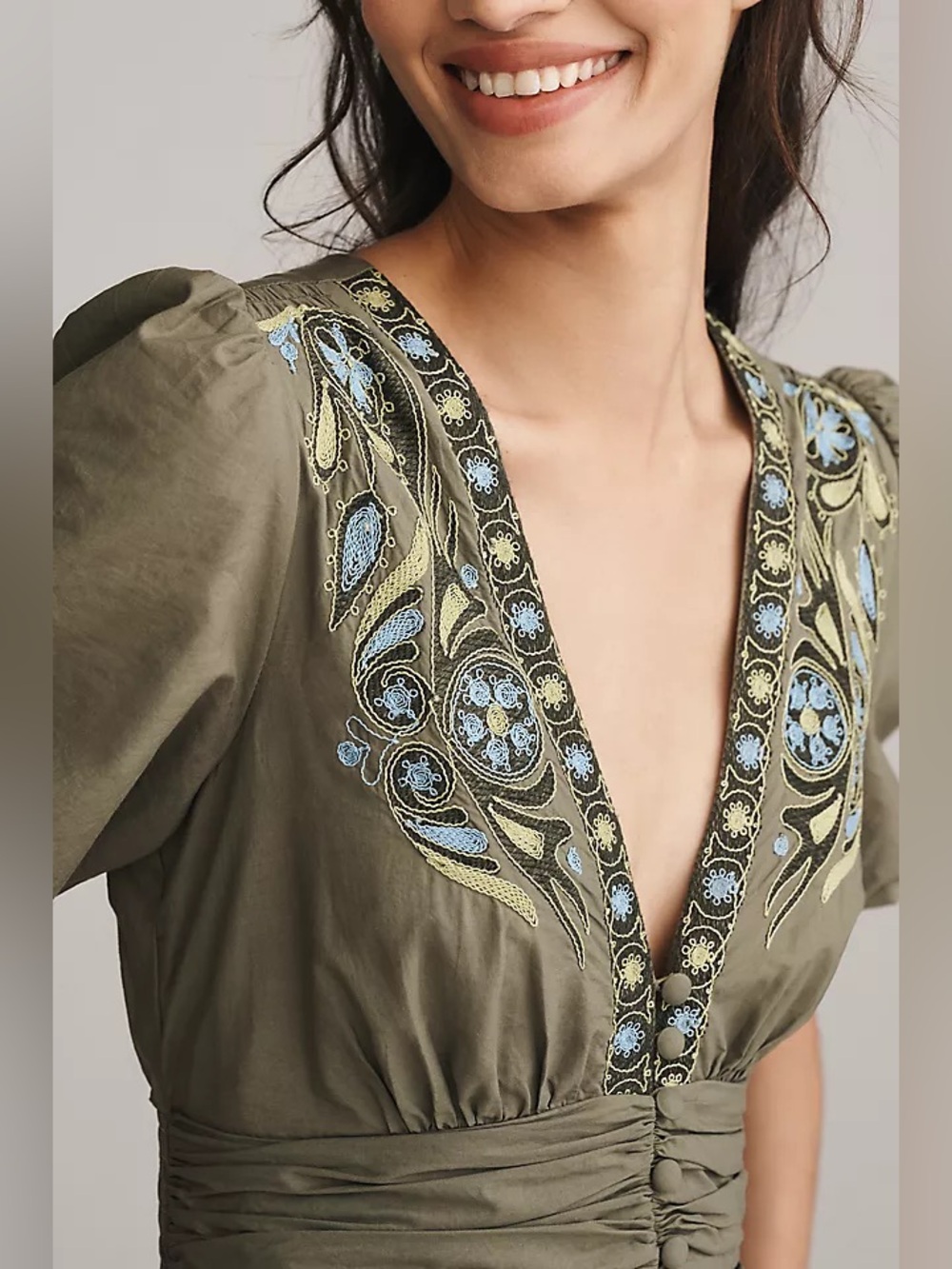 Anthropologie green Katerina floral
Embellished midi dress - Picture 4 of 10